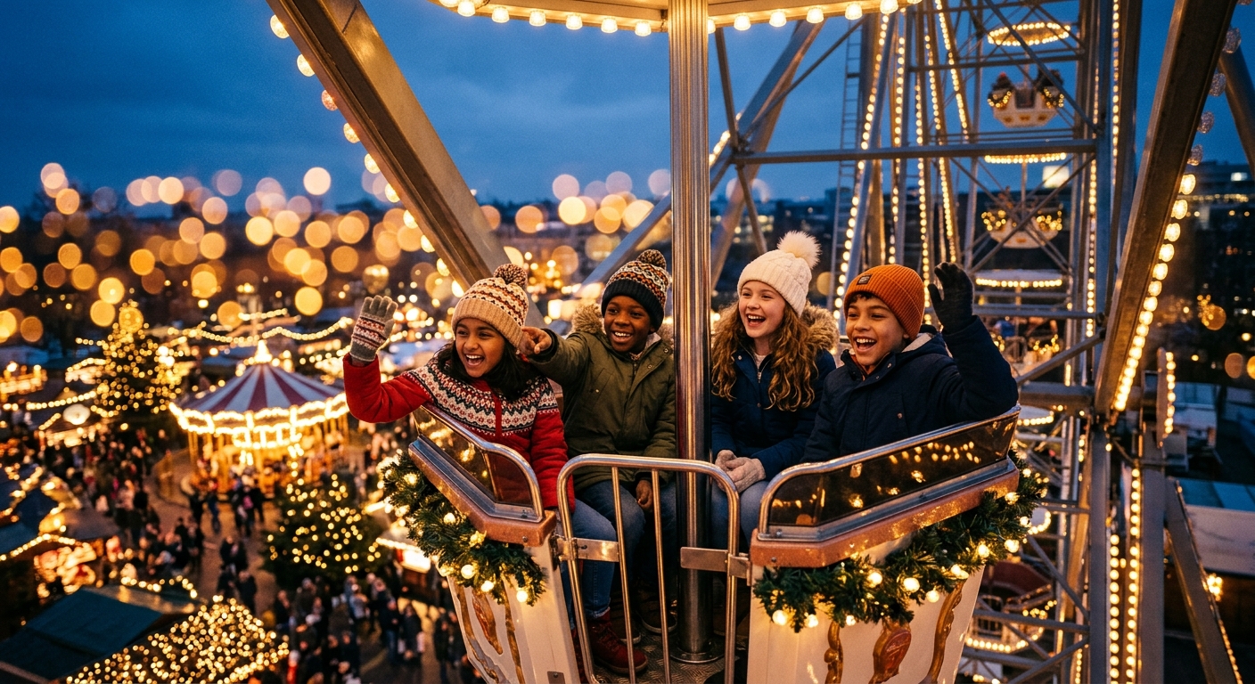 Kinderen op het reuzenrad — Kiwanis Children's Wheels
