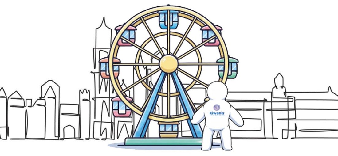 Illustratie: het reuzenrad in Antwerpen