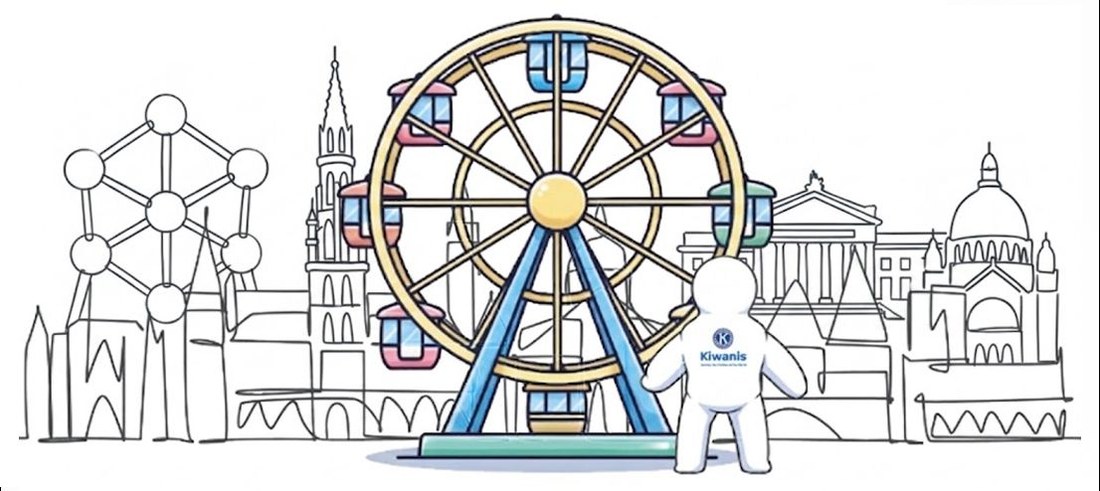 Illustratie: het reuzenrad in Brussel